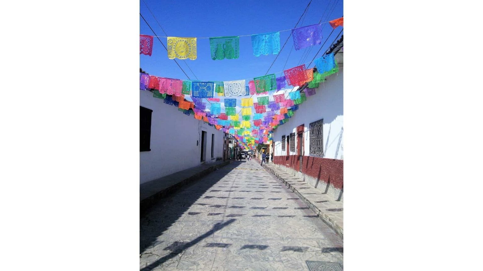 galerie photos voyage Mexique, rue décorée de Chiapa de Corzo